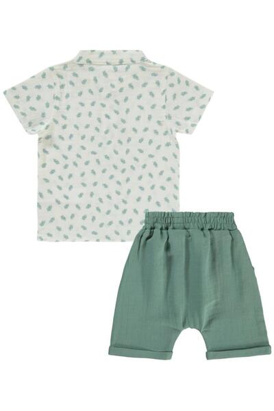 Civil Baby Palm Tree Printed 6-18 Months Set - Khaki6-9 Months