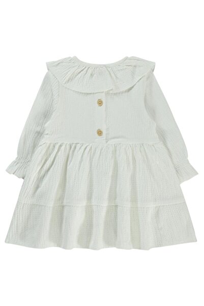 Civil Baby 6-18 Months Dress with Elastic Wrist - Ecru18-24 Months