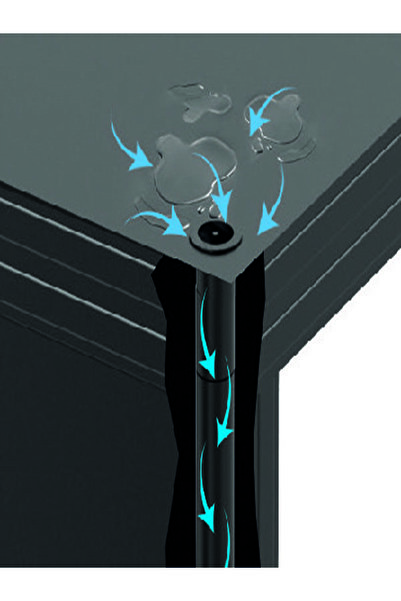 KORRAIN LUX MONO LEFT-ALÜMİNYUM KAPI ÜSTÜ SUNDURMALIK-DRENAJLI TASARIM-SOL