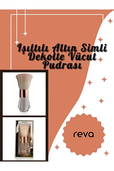 REVA Işıltılı Rose Simli Dekolte Vücut Pudrası - Rose Explosion For Decolette - Vegan & Temiz Içerik