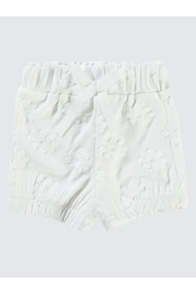Civil Girls Civil Baby Papatya Kabartmalı 6-18 Ay Şort - Ekru12-18 Ay
