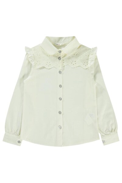 Civil Girls Embroidered 6-9 Years Old Shirt - Ecru9-10 Years Old