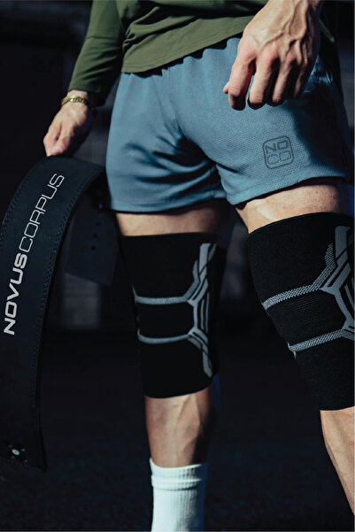 NOVUS CORPUS NO CO 2'li Fitness Spor Dizlik Unisex Knee Sleeve Spor Antrenman Destek Koşu GYM Ortopedik Dizlik