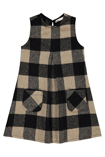 Civil Girls Kız Çocuk Elbise 6-9 Yaş - Bej 7-8 Yaş