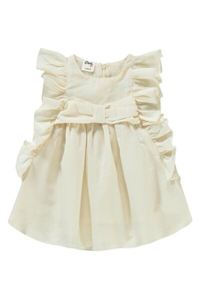 Civil Baby 6-18 Months Set with Ruffled Sleeves - Ecru6-9 Months