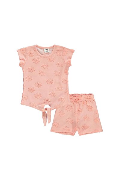 Civil Baby Daisy Embossed Shorts Set for 6-18 Months - Powder