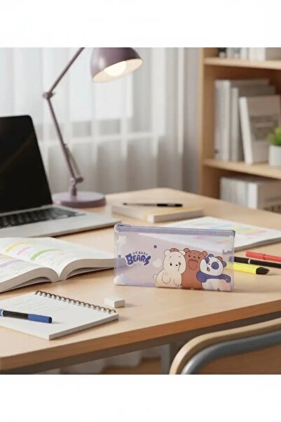 Miniso We Baby Bears Lisanslı Şeffaf Kalemlik - 20x10 Cm