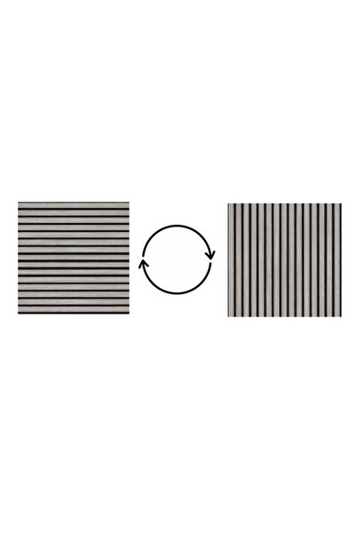 UnicSpot Set 4 buc Panou riflat acustic, gri, UnicSpot, 60x60x2.1 cm