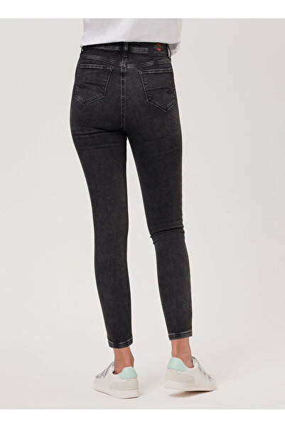 Lee Cooper JAYCEE VBL MID Yüksek Bel Dar Paça Skinny Fit Kadın Denim Pantolon 232 LCF 121010