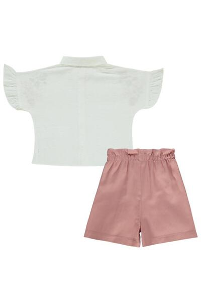 Civil Girls Floral Embroidered Set for Ages 2-5 - Ecru4-5 Years