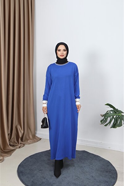 NİSUM MODA Mercerized Dress with Glitter Detail