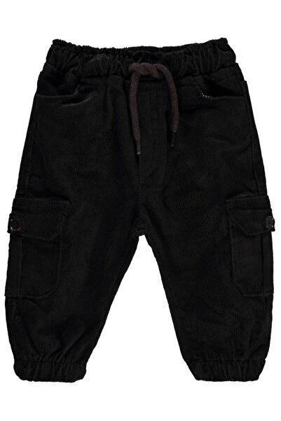 Civil Baby جيب جانبي كبير قطعة بنطلون جوجر للأطفال من عمر 9-18 شهرًا - بني من...