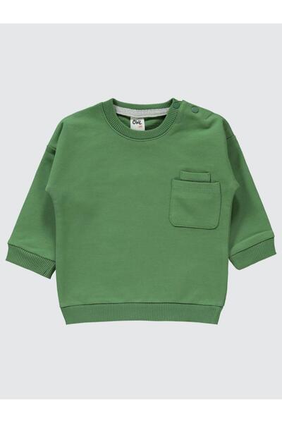 Civil Baby طقم للجنسين مع جيب مطرز على الركبة من 6 إلى 18 شهرًا - كاكي من 18 ...