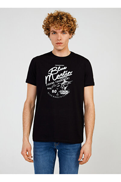 The Crow okrugla kragna Štampano Crni muškarac T-shirt TC7111