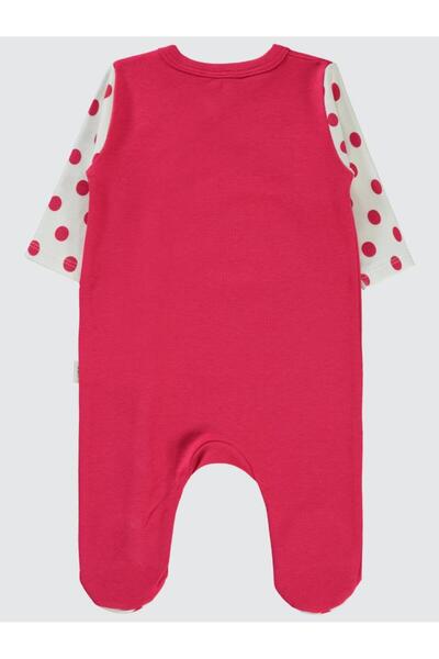 TWEETY Civil Baby Printed 1-6 Months Romper with Booties - Ecru3-6 Months