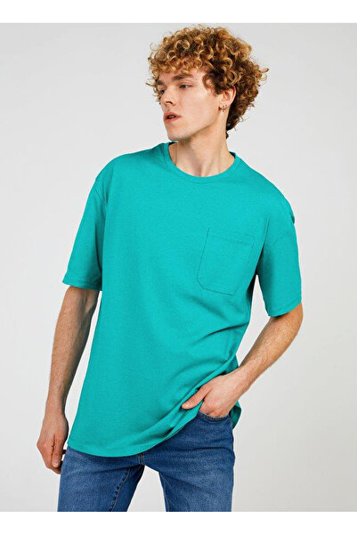 The Crow Велосипедна комір Прямий Відкритий Синій Чоловічий T-Shirt TC9011