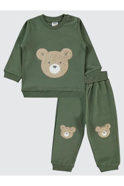 Civil Baby Teddy Bear Embroidered 6-18 Months Set - Khaki 18-24 Months