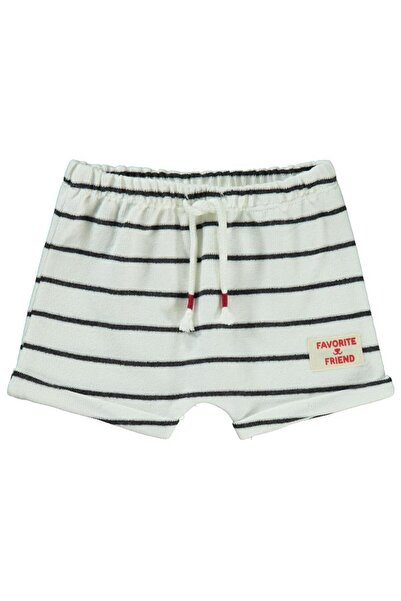 Civil Baby Thessaloniki Striped Labelled 6-18 Months Shorts - Ecru12-18 Months