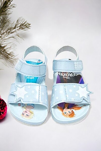 Ponchiq Star Patterned Velcro Girls' Sandals