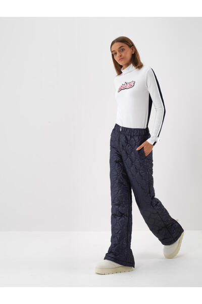 Xint Kadın Lacivert Fermuar Detaylı Pantolon