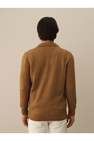 Xint Erkek Camel Polo Yaka Regular Fit Kazak