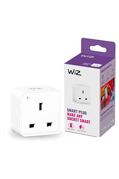 Wiz Smart Plug WiFi UK 3-Pin, Remote & Voice Control, Alexa Google Compatible, Energy Monitor, Timer