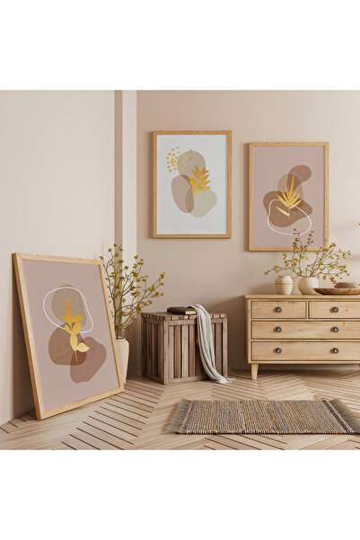 Zevahir Mobilya Dekorasyon Set de pictură din lemn cu cadru din lemn Minimal ...