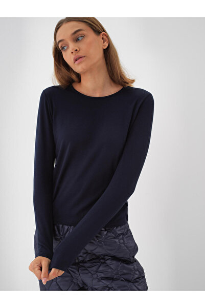 Xint Kadın Lacivert Modal Pamuk Basic Tişört