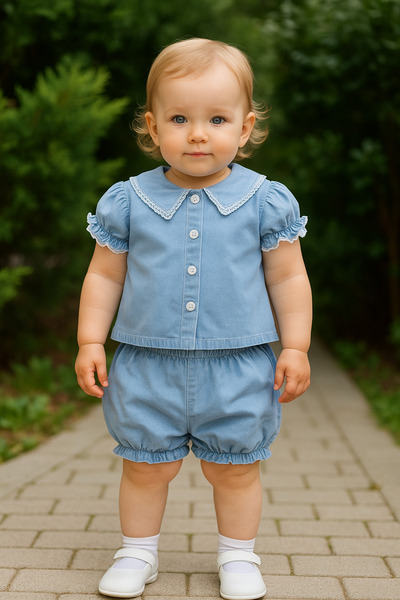 GMG Baby طقم مكون من قطعتين من تي شيرت وشورت مطاطي