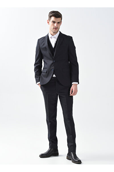 SÜVARİ Normal Bel Slim Fit Lacivert Erkek Takım Elbise TK1020000243