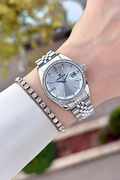 Daniel Klein Gri Renk Ayarlanabilir Kordonlu 32,5 Mm Kadın Kol Saati ve Bileklik
