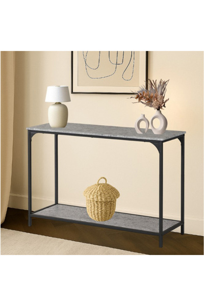 DEC4 gray wood console