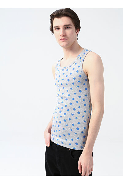 TheDon The Don Gri Melanj Erkek İç Giyim Atlet 100TDNATL007043