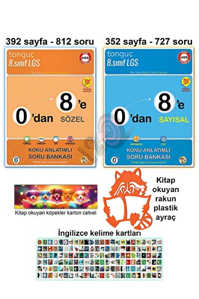 Tonguç Yayınları 8. Sınıf 0'dan 8'e Sayısal Sözel Konu Anlatımlı Soru Bankası...
