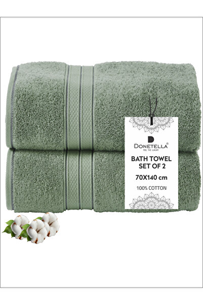 Donetella 2 - منشفة حمام فاخرة (70 × 140 سم) 600 جرام لكل متر مربع 100% قطن ممشط