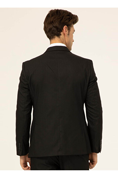 SÜVARİ Normal Bel Slim Fit Siyah Erkek Takım Elbise TK1001100117