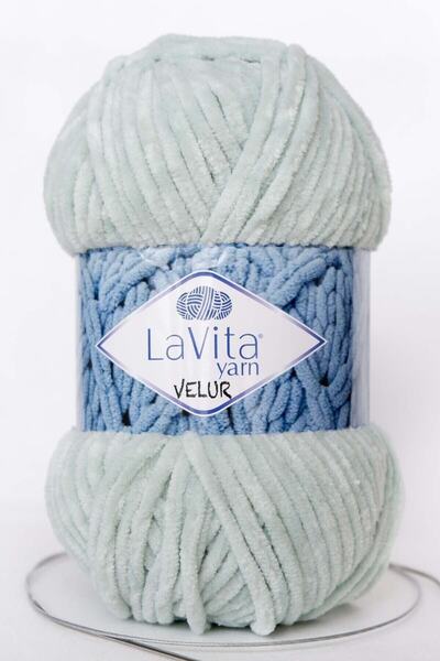 LaVita Yarn Velur Baby Velvet Amigurumi Πλεκτό Χέρι Σπάνιο Taka Yarn (8206-MİNT)