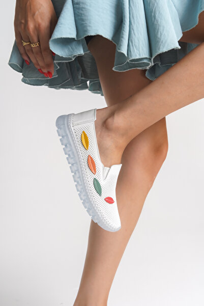 MOKKASHOES Справжня шкіра Щоденне взуття для молодих жінок Гнучка підошва Взуття для вагітних Комфортна підошва