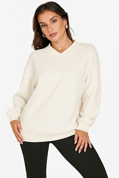 BENROMA ΦΟΥΤΕΡ ΜΕ λαιμόκοψη V-λαιμόκοψη ΜΕ ΛΕΠΤΟΜΕΡΕΙΑ ΜΑΝΙΚΙ