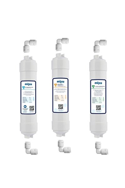 MİLSUART Kapalı Kasa Su Arıtma Cihazı 12" 3lü Inline Su Arıtma Ön Filtresi