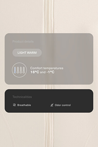 Oysho Light warm running dikişli teknik ceket