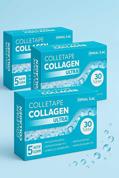 colletape باقة علاج الكولاجين ألترا لمدة 3 أشهر (3 علب)
