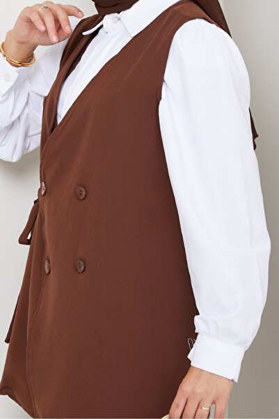 Bestenur Canvas Vest Trousers Double Suit 1395 - Bitter Brown