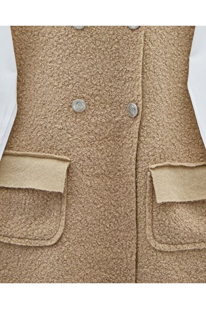 Modamorfo Кардиган с копчета и двойни джобове - Vison