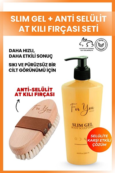 For You Gold Slim Jel Inceltici-sıkılaştırıcı-bölgesel Incelme-çatlak Ve Selü...