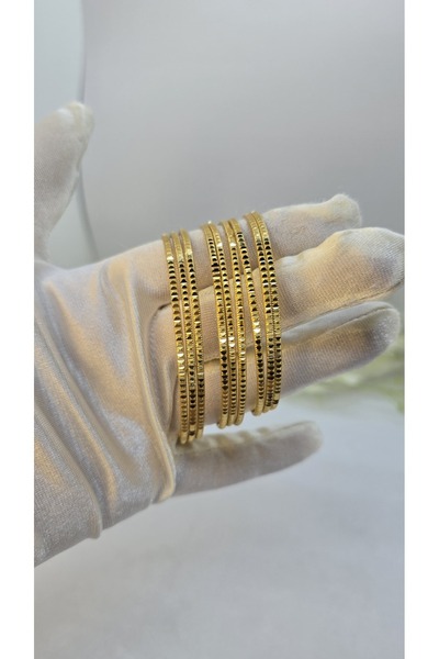 Constanza Exclusive 22 Ayar Altın Kaplama Bezelli Ajda Bilezik Lvd758 758