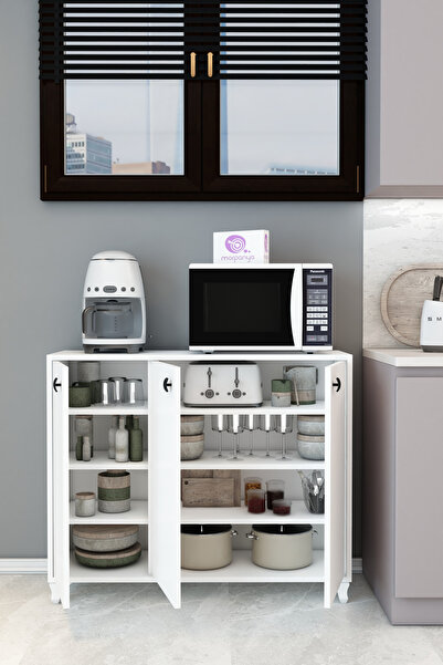 Morpanya Armansi Mutfak Düzenleyici Dolap Kahve Köşesi Mutfak Organizer Mutfak Rafı