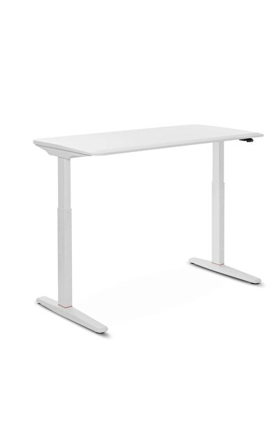 NURUS U-DO Sit&Stand Yükseklik Ayarlı Kumandalı Çalışma Masası - HDF Toz Boya Beyaz