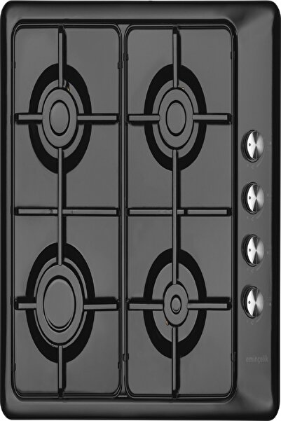 Eminçelik Ec-ah 3140 Be60 Ng Ankastre Gömmeli Siyah Emaye Ocak Sancak Alimer