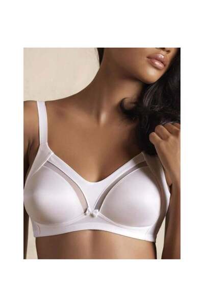 Yeni İnci Women's Non-Woven Non-Padded Tulle Detailed Adapter Bra ys1610